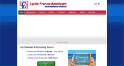 Desktop Screenshot of lyceefrancoam.org